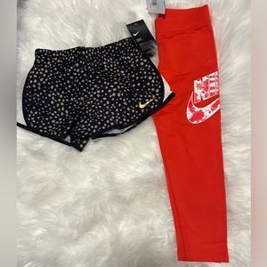 Girls Nike shorts and leggings bundle size 6